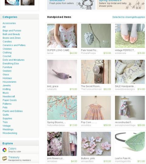 LullabyLily lilac bird flies into a sumptous Etsy front page treasury